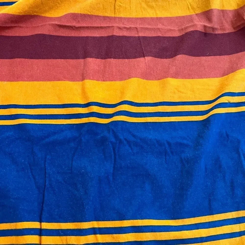Pendleton Grand Canyon Flannel Fitted Sheet Striped Full/Double 100% Cotton